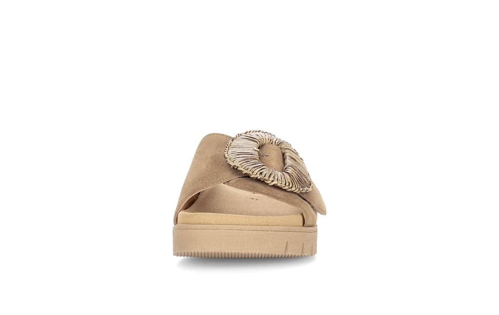 Pantoletten Rauleder braun