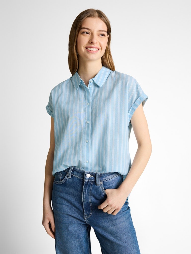 Bluse mit Streifenmuster