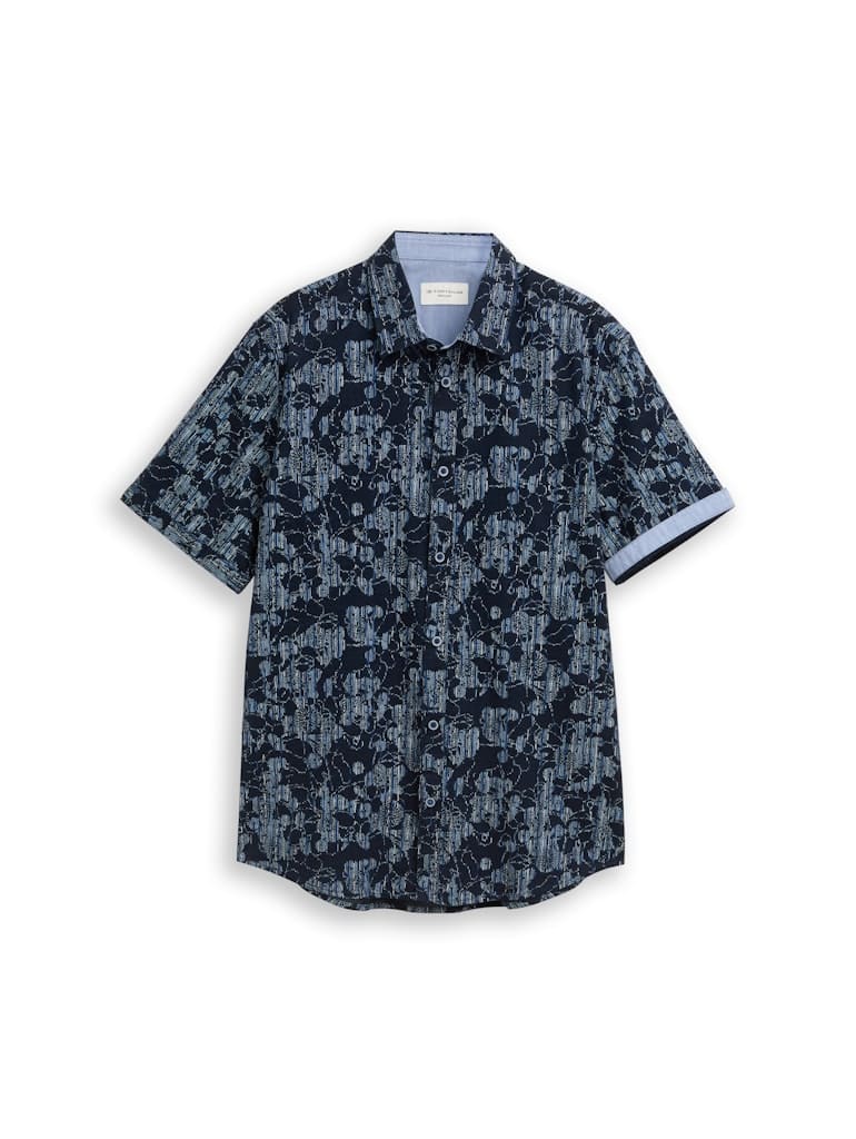 Regular Fit Kurzarmhemd mit Muster