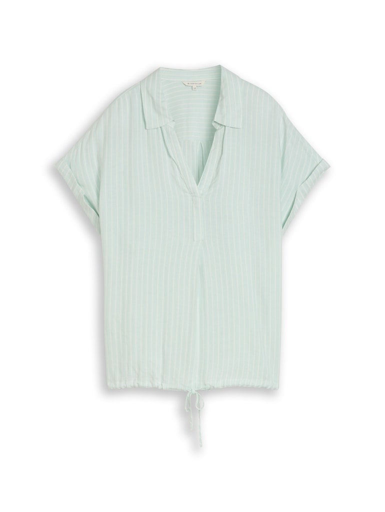 Loose Fit Bluse mit Streifenmuster