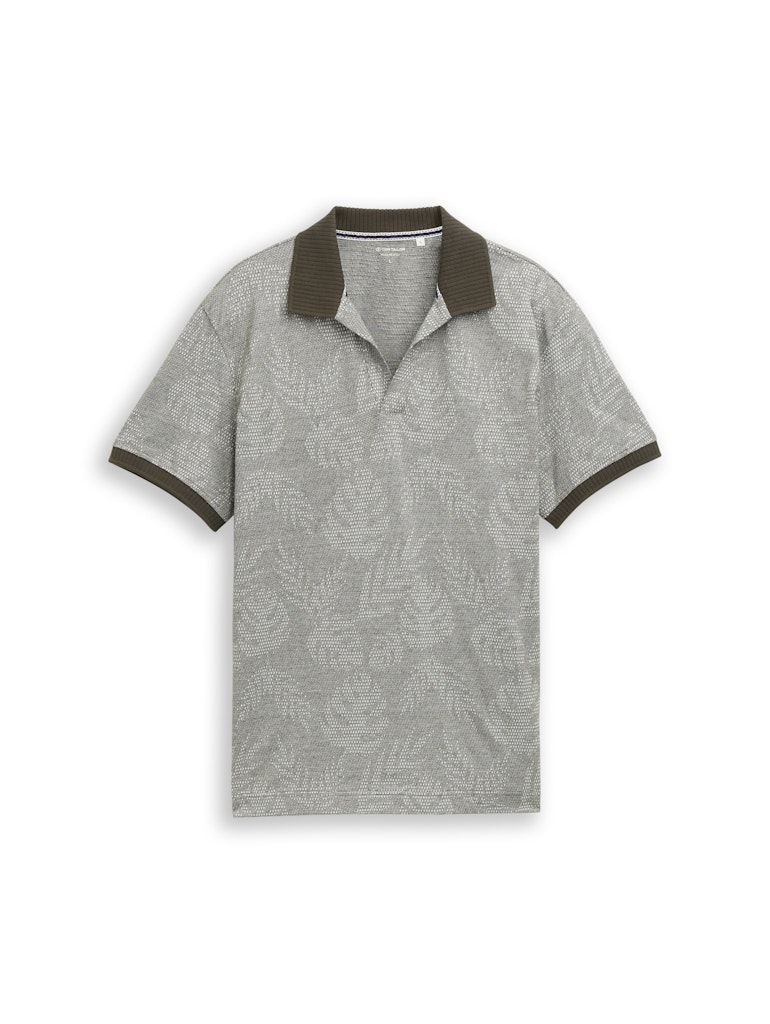 Jacquard Poloshirt mit Muster