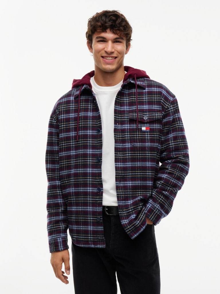 TJM LOGO HOODED OVERSHIRT