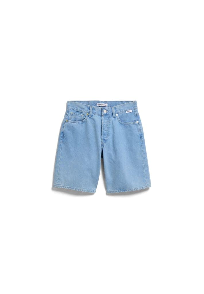 THAALINA MID WAIST DENIM SHORT