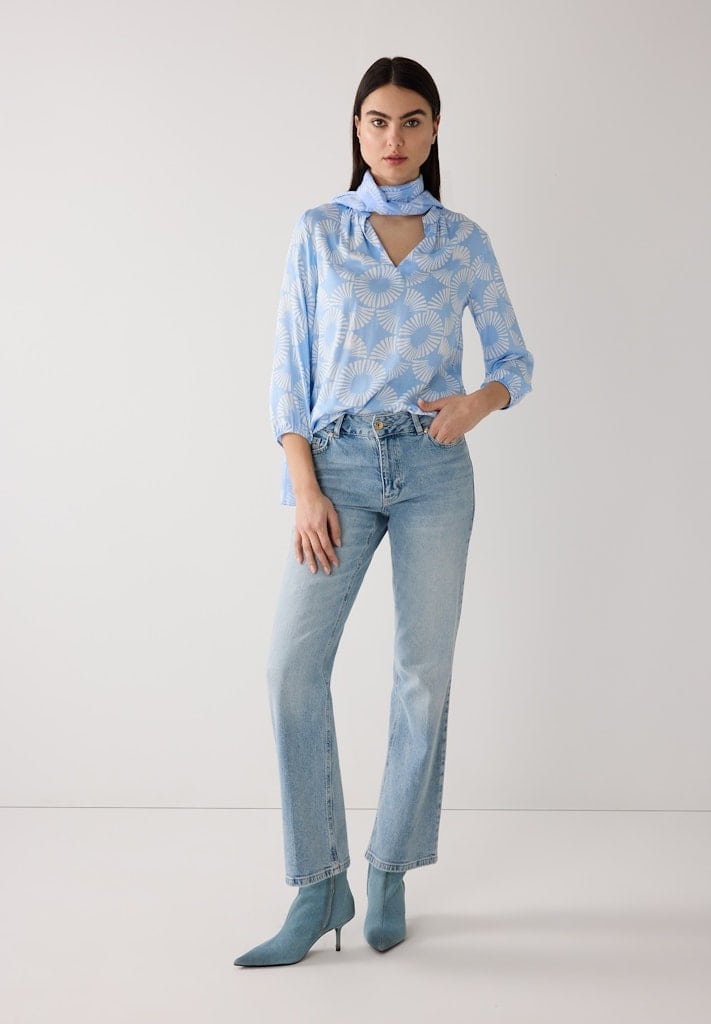 Viskosebluse mit Print