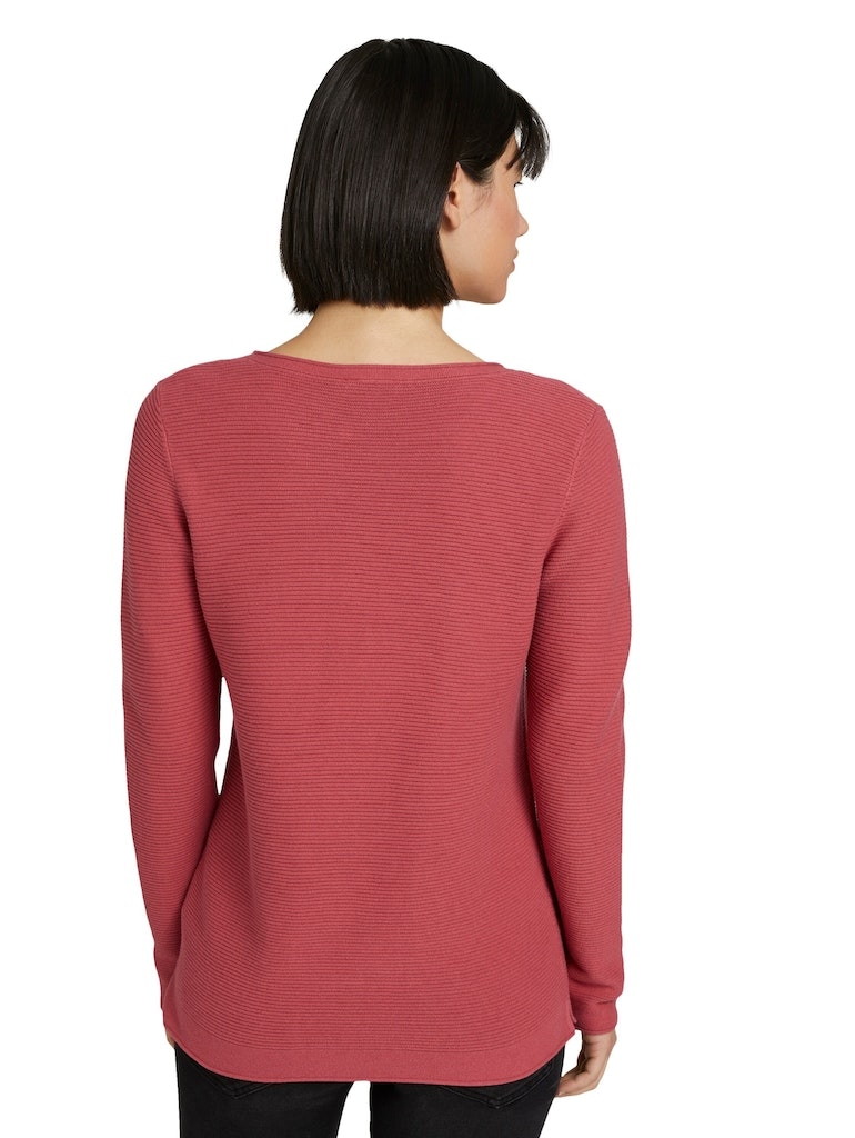 Strickpullover mit Rundhalsausschnitt