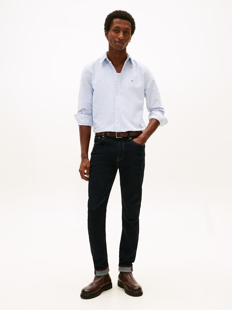 Regular Fit Stripe Button-Down Oxford Shirt