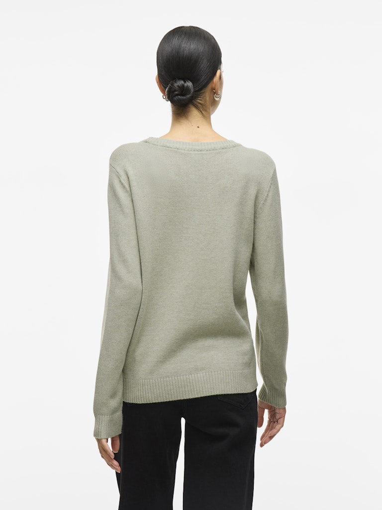 VIRIL O-NECK L/S KNIT TOP - NOOS