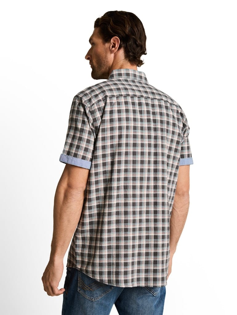 Regular Fit Kurzarmhemd mit Karomuster