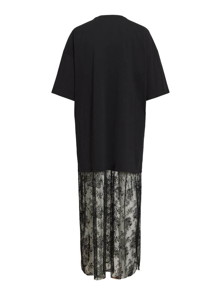 VIKATA S/S OVERSIZE LACE DRESS /LN