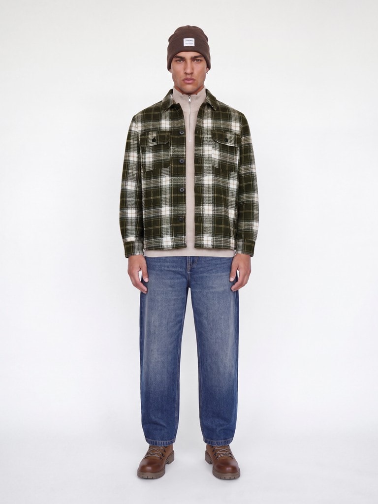 JJEREGENT STRUCTURE OVERSHIRT LS SN