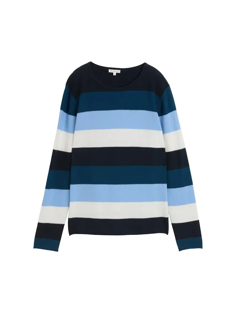 Strickpullover mit Rundhalsausschnitt