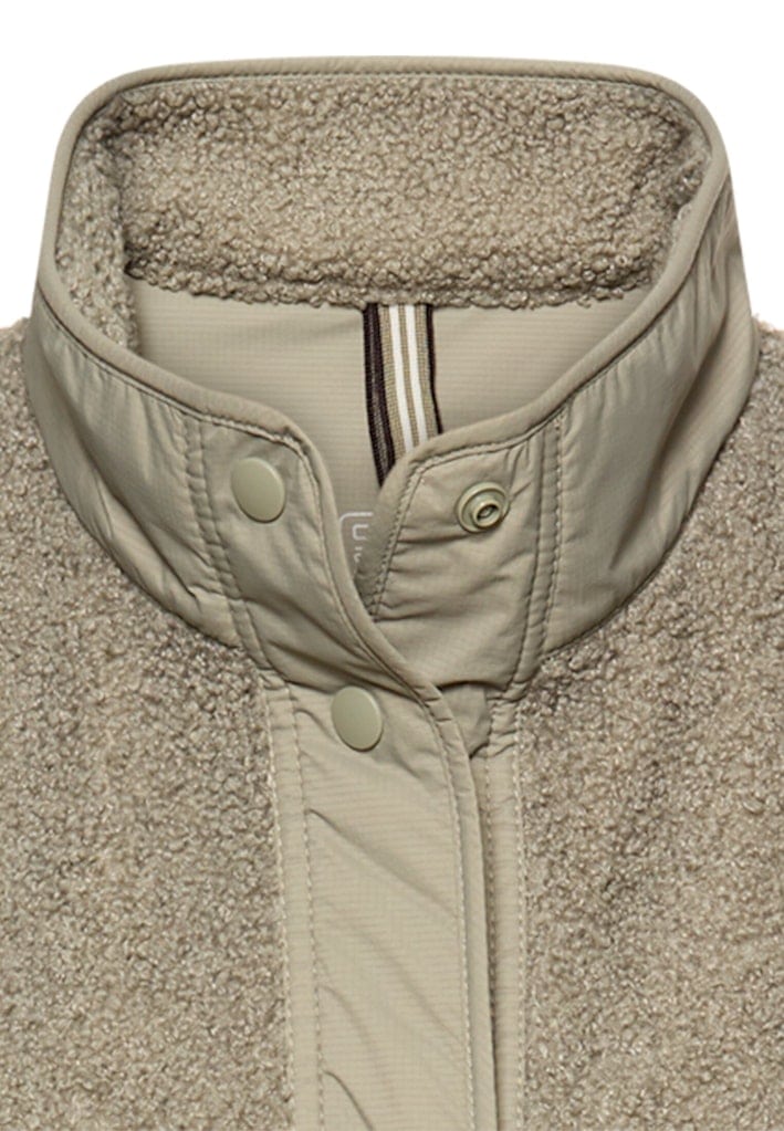 Teddyweste mit Stehkragen