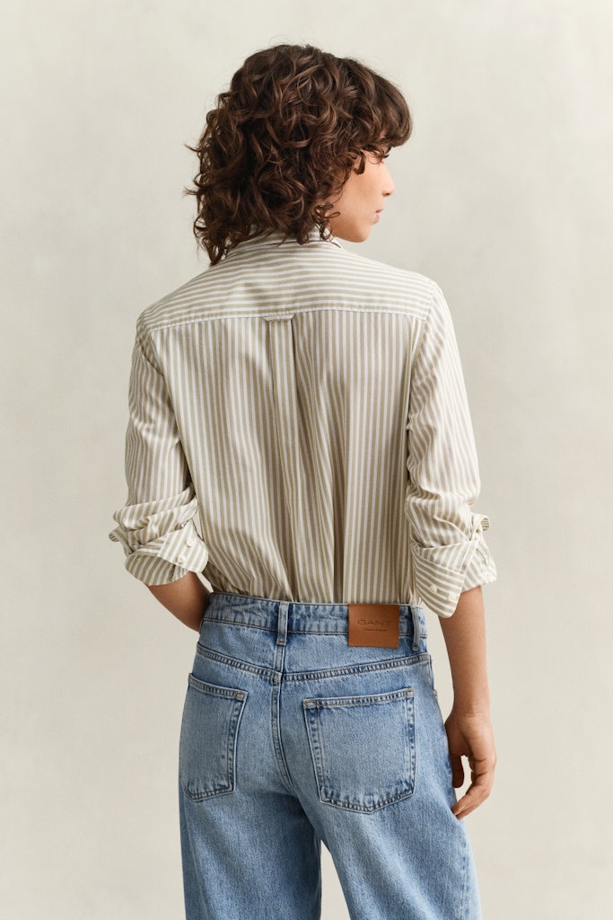 Regular Fit Classic Popeline Hemd mit Streifen