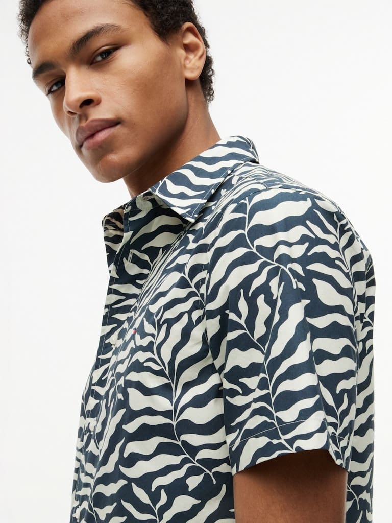 Regular Fit Paper Touch Short Sleeve Shirt