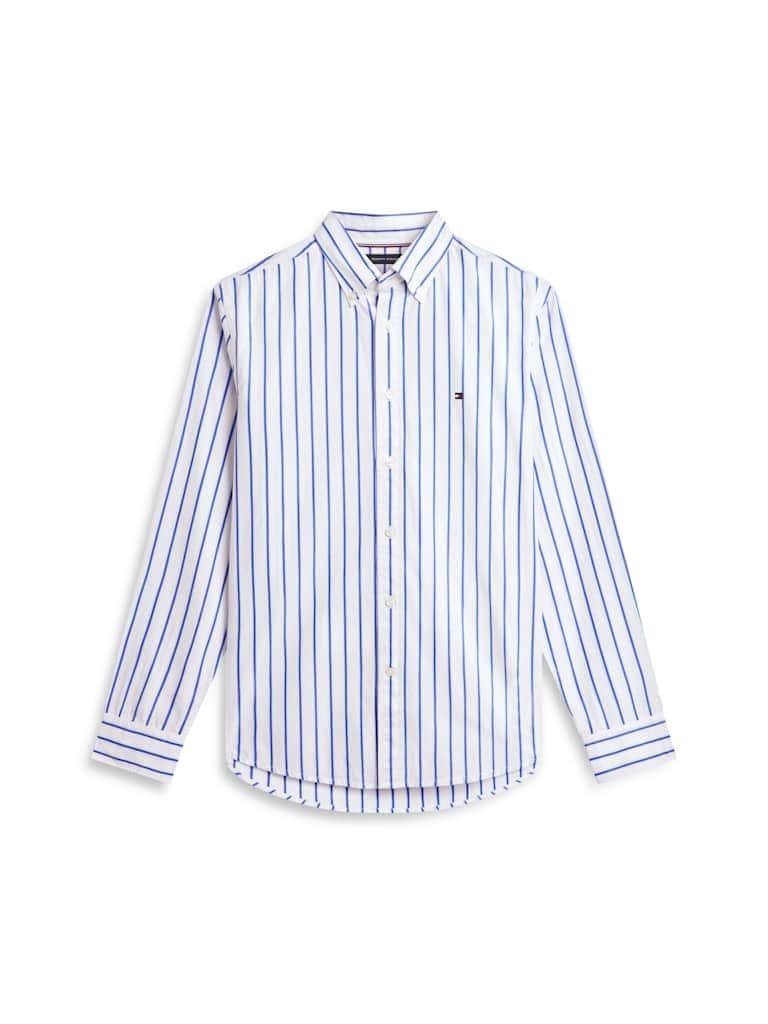 TH Flex Regular Fit Stripe Poplin Shirt