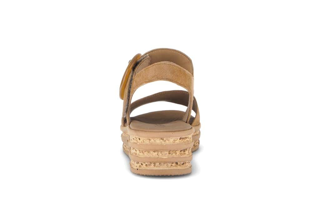 Plateau Sandalen Rauleder braun