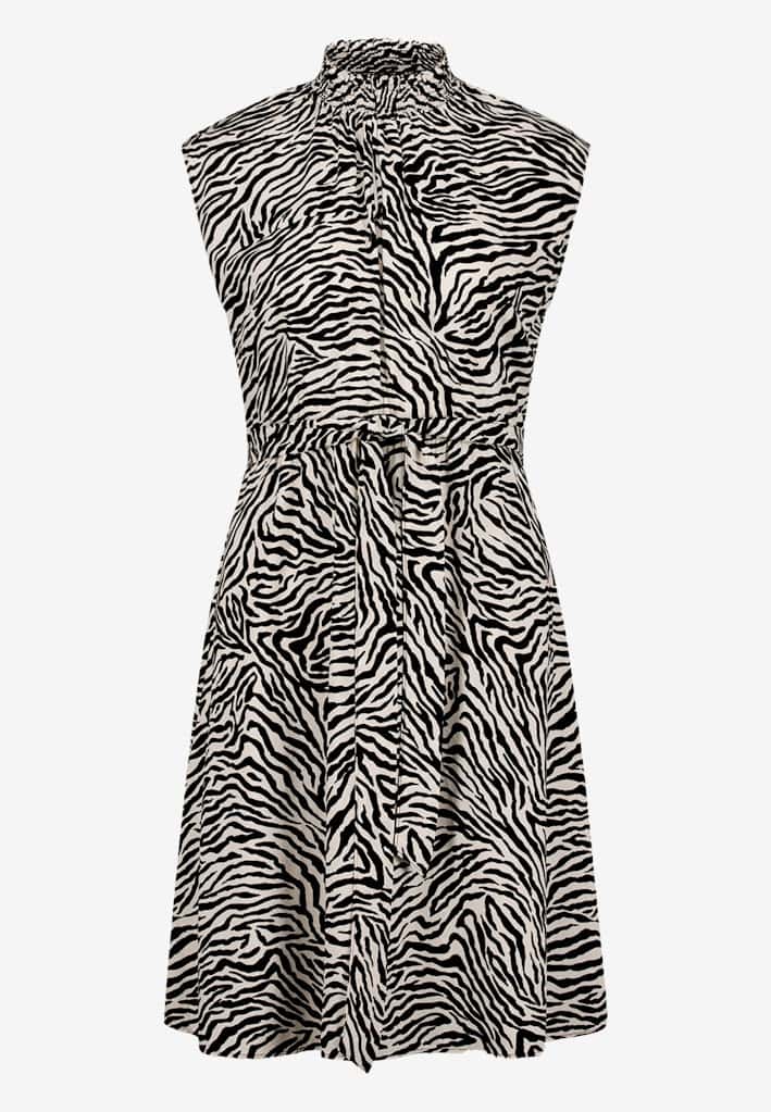 Midikleid mit Zebraprint
