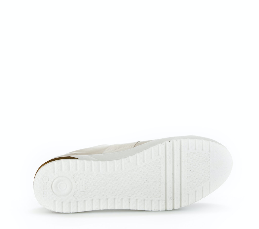 Sneaker low Materialmix Leder weiß