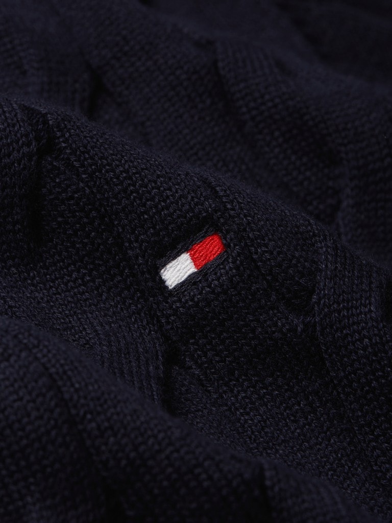 CLASSIC COTTON CABLE CREW NECK