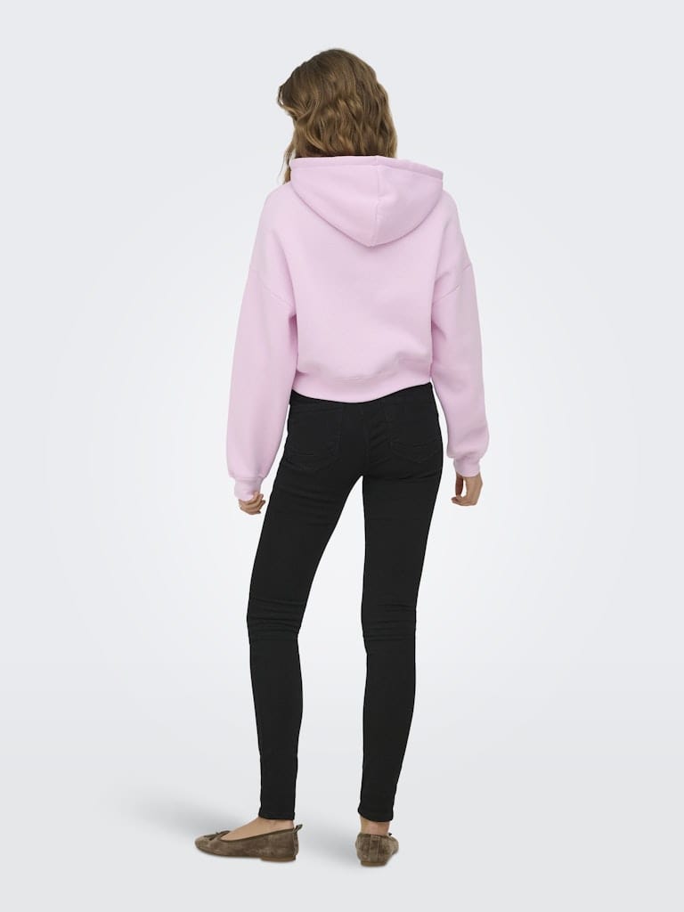 ONLSWEAT LIFE L/S HOODIE CROPPED SWT