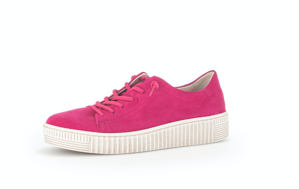 Sneaker low Rauleder pink