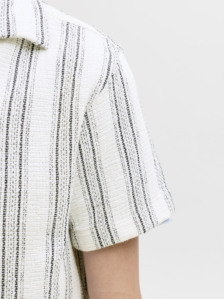 JJECOBA STRIPE RESORT SHIRT SS SN JNR