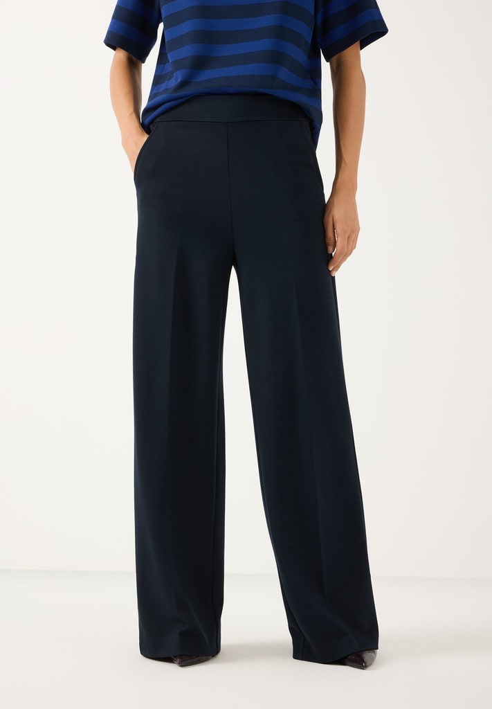 Jerseyhose mit Bügelfalte