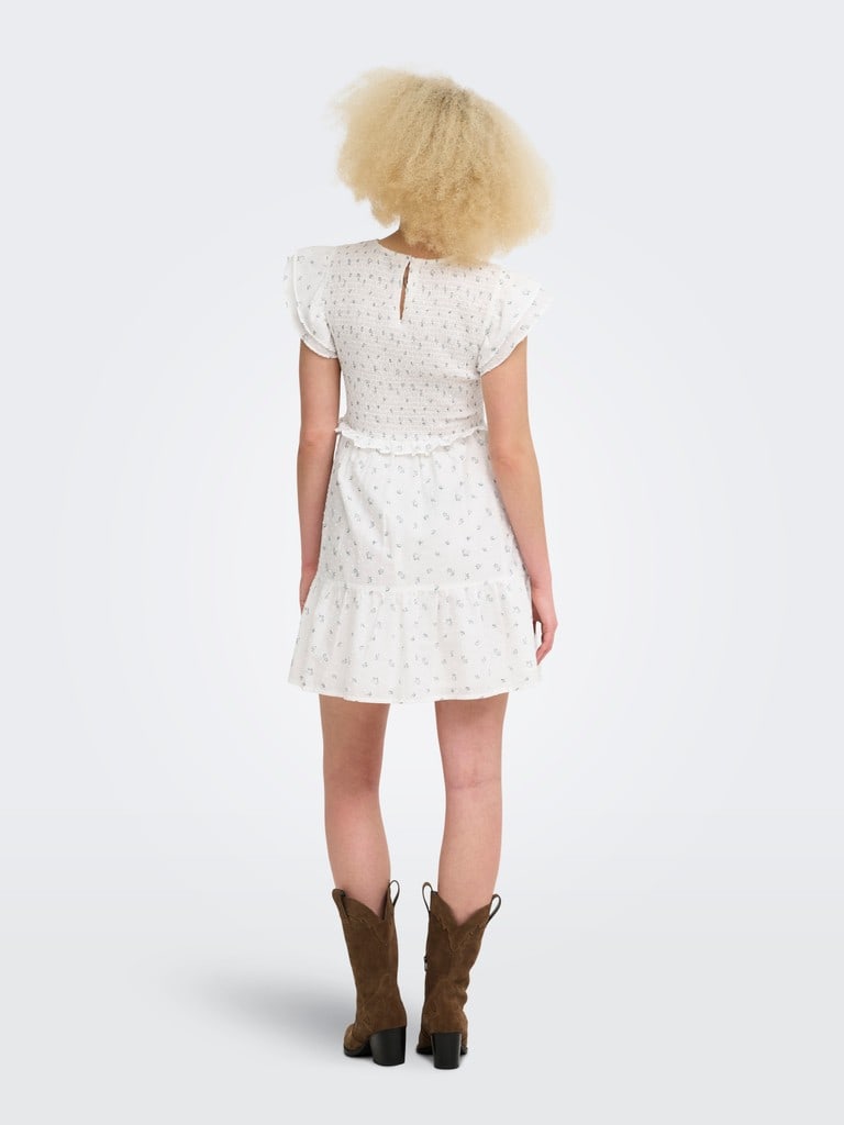 ONLDIONE S/S SHORT SMOCK DRESS WVN EX