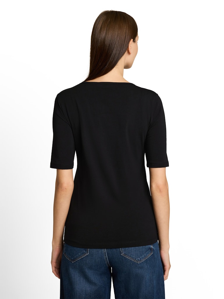 Basic T-Shirt mit Rundhalsausschnitt