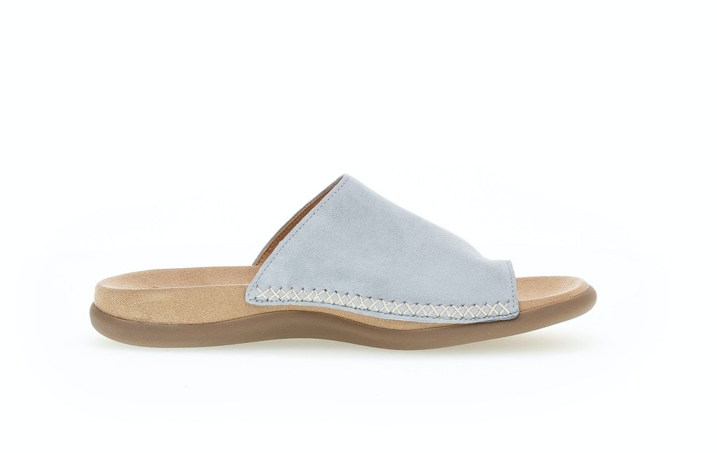 Zehentrenner Rauleder blau