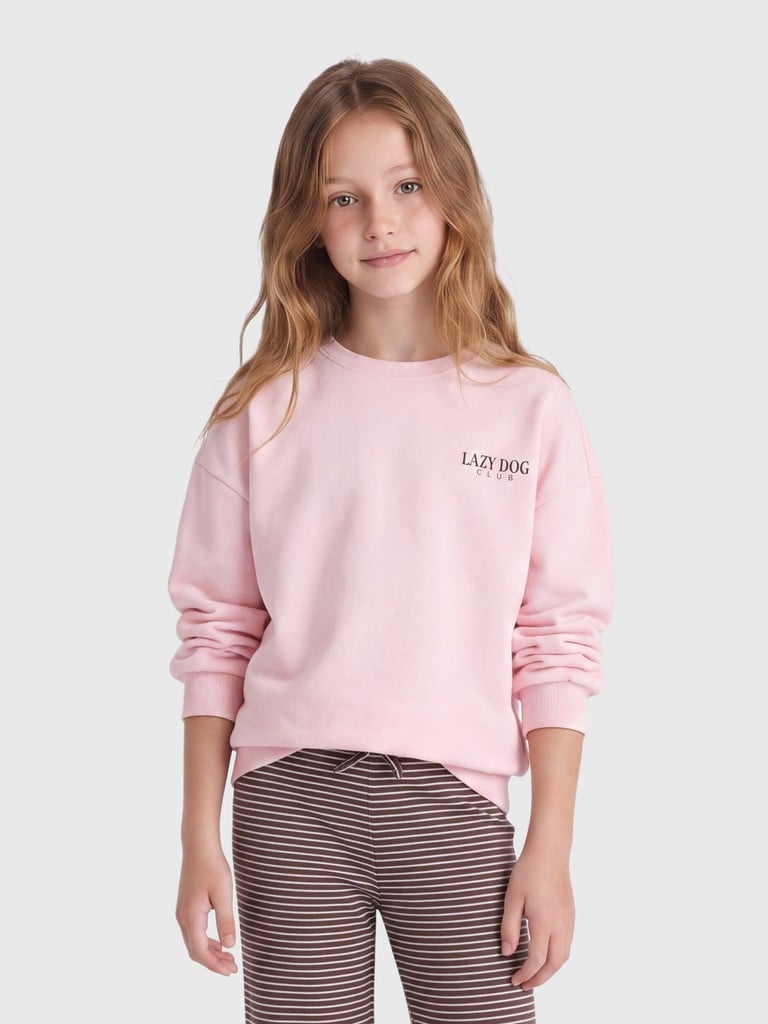 KOGBILA L/S OVZ PRINT O-NECK SWT NOOS
