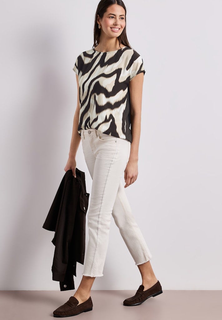 Dropped Shoulder Shirt mit Print