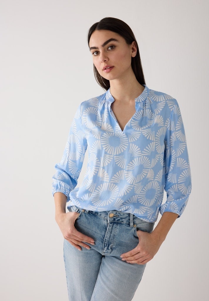 Viskosebluse mit Print