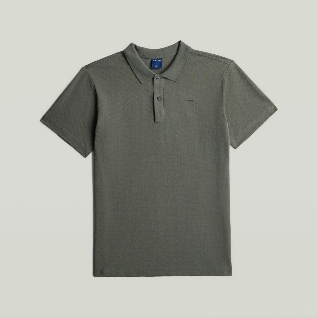 Core regular jacquard polo s\s