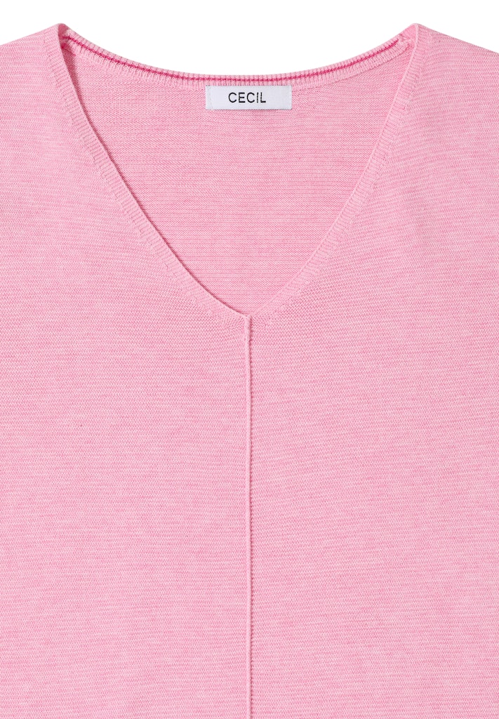 3/4-Arm Pullover mit Struktur