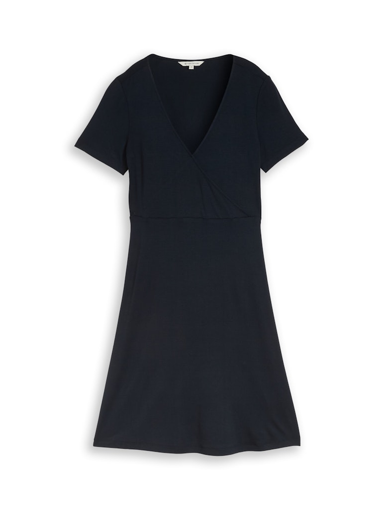 Jerseykleid in Wickel-Optik