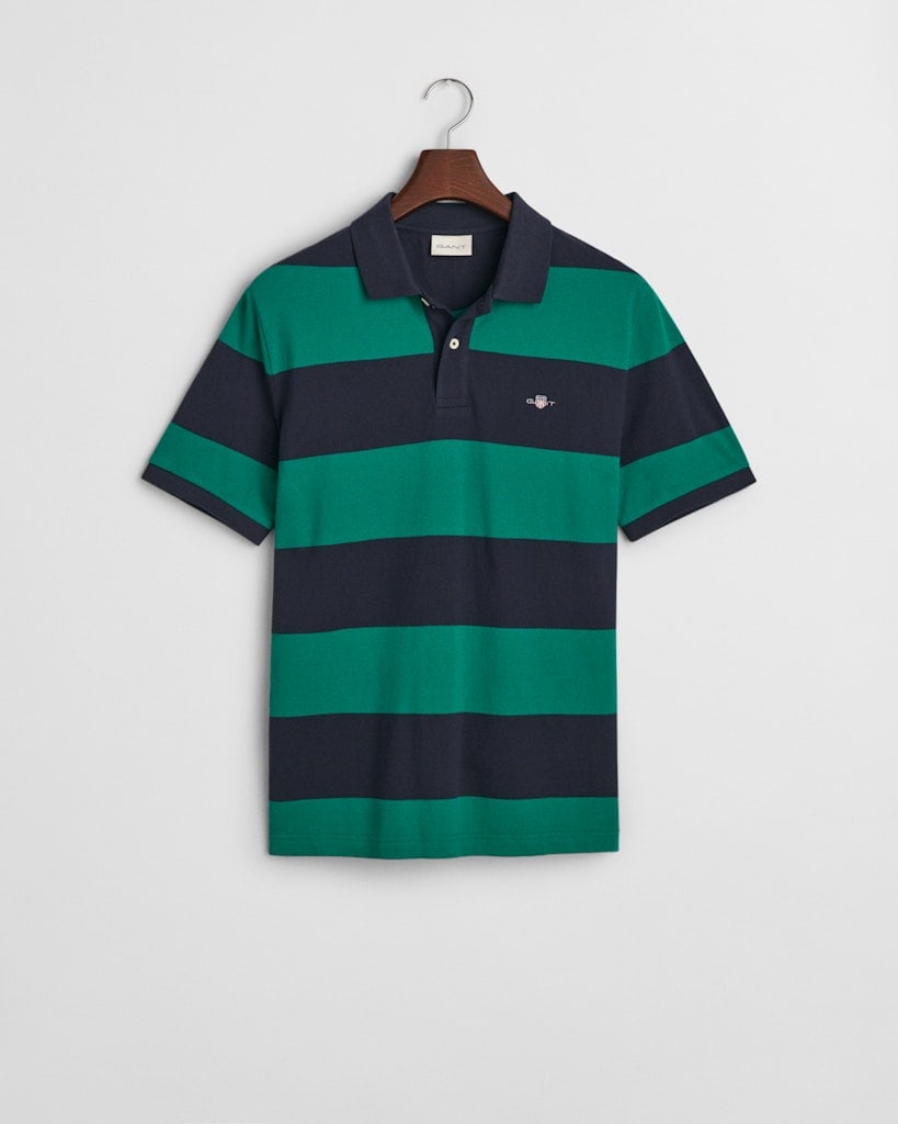 Piqué Poloshirt mit Blockstreifen