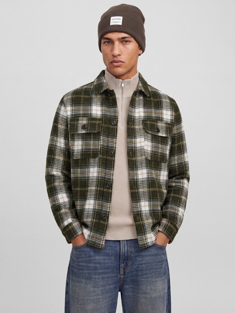 JJEREGENT STRUCTURE OVERSHIRT LS SN