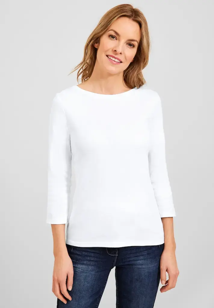 Shirt M in Unifarbe | Basic | White