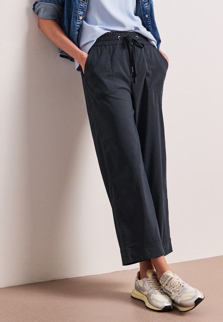 Casual Fit Hose mit Turn-Up