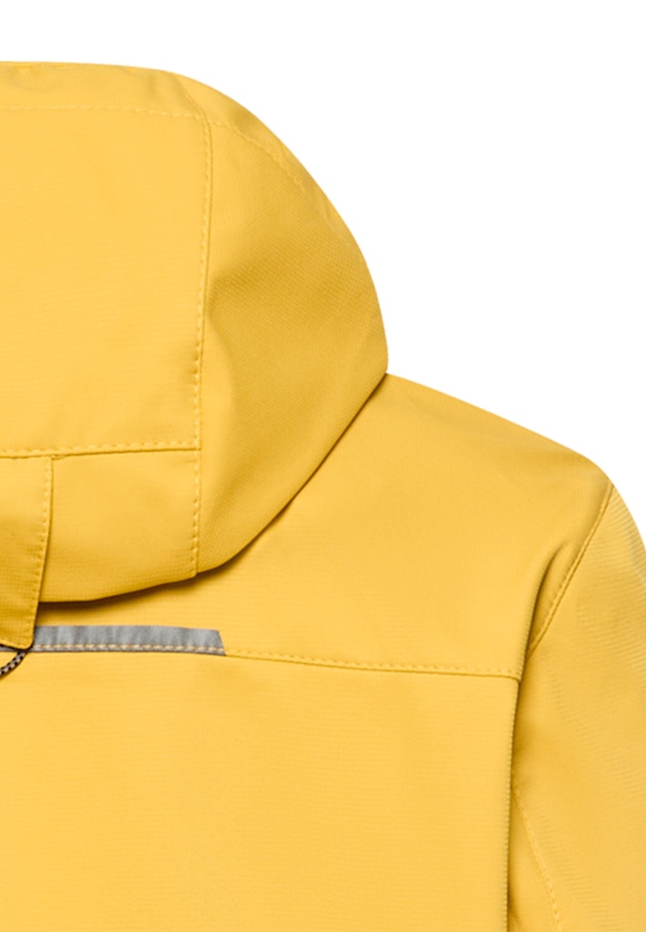 Softshelljacke mit abnehmbarer Kapuze