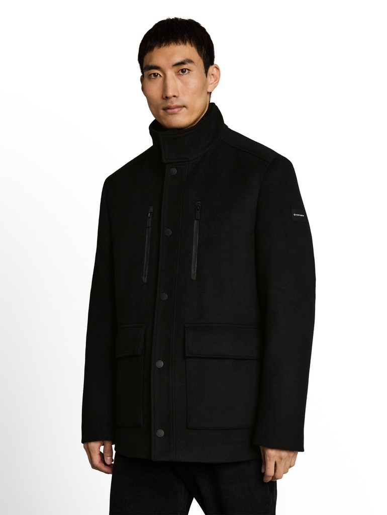 2-in-1 Wolljacke mit abnehmbarem Einsatz