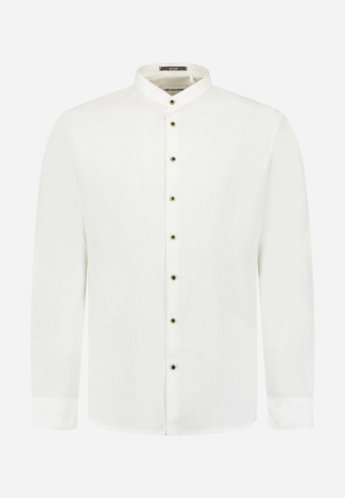 Shirt With Linen Granddad