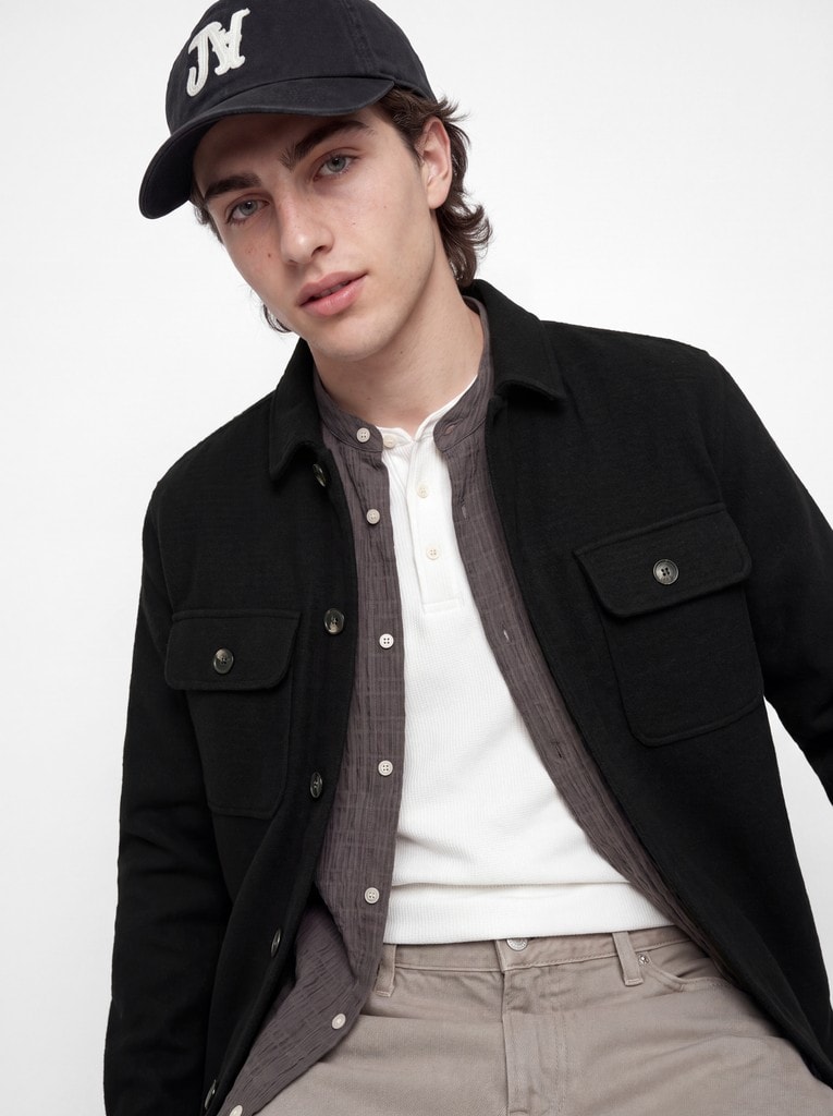 JJEREGENT STRUCTURE OVERSHIRT LS SN