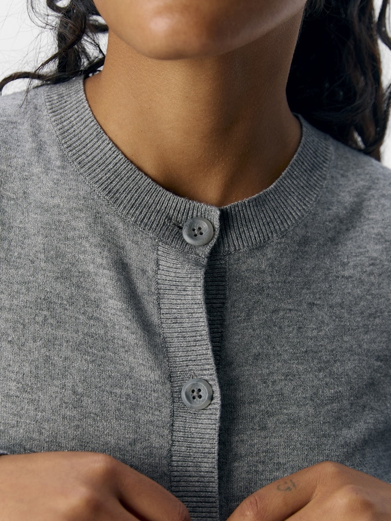 OBJTHESS L/S SHORT CARDIGAN NOOS