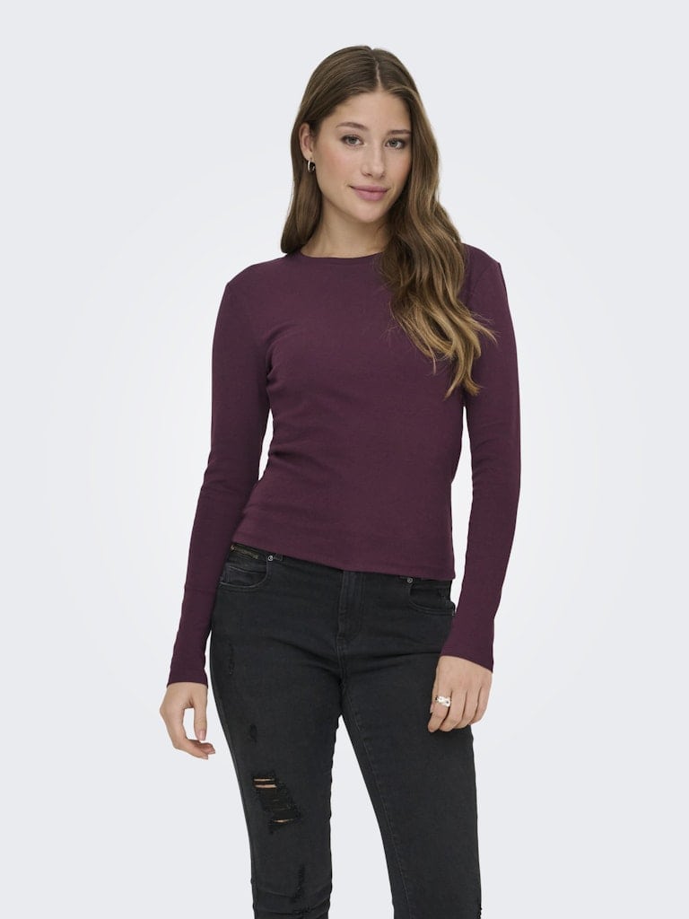 ONLRILEY O-NECK L/S TOP JRS NOOS