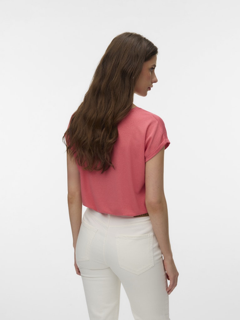 VMLAVA GLITTER SS TOP STRIPE LX JRS NOOS