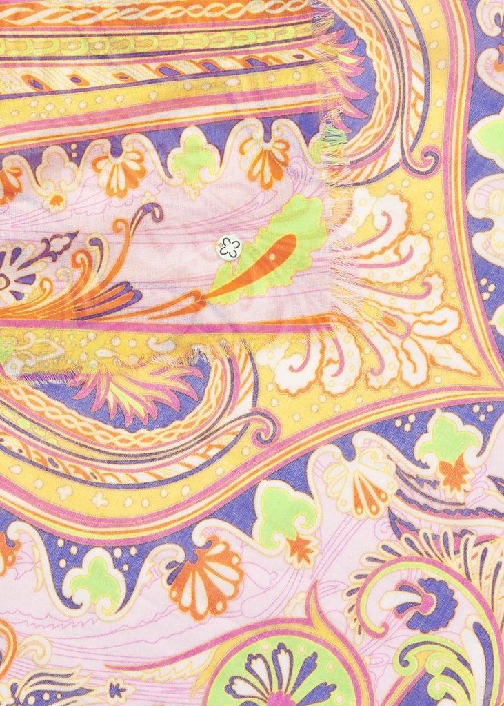 Schal aus Baumwolle mit Paisley-Muster