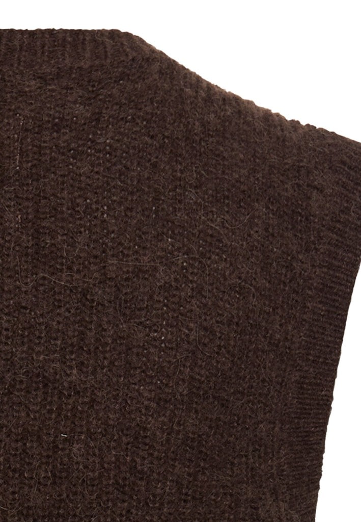 Strickweste mit Knopfleiste