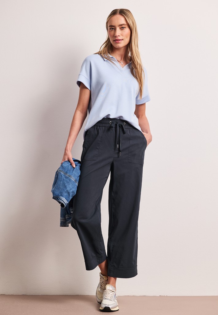 Casual Fit Hose mit Turn-Up